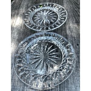 Waterford Crystal Lismore 7.75" Salad Dessert Plates Exquisite Set of 2